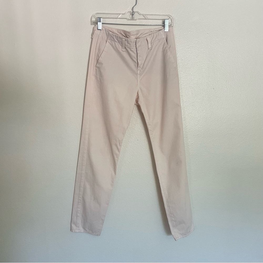 Rag & Bone Portobello Trouser in Vintage Magnolia Size 26 100% Cotton Minimalist